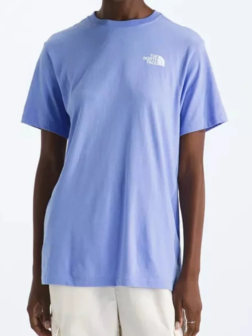 North Face Evolution Oversized Short-Sleeve T-Shirt Women's XL Periwinkle NWT - Picture 3 of 16